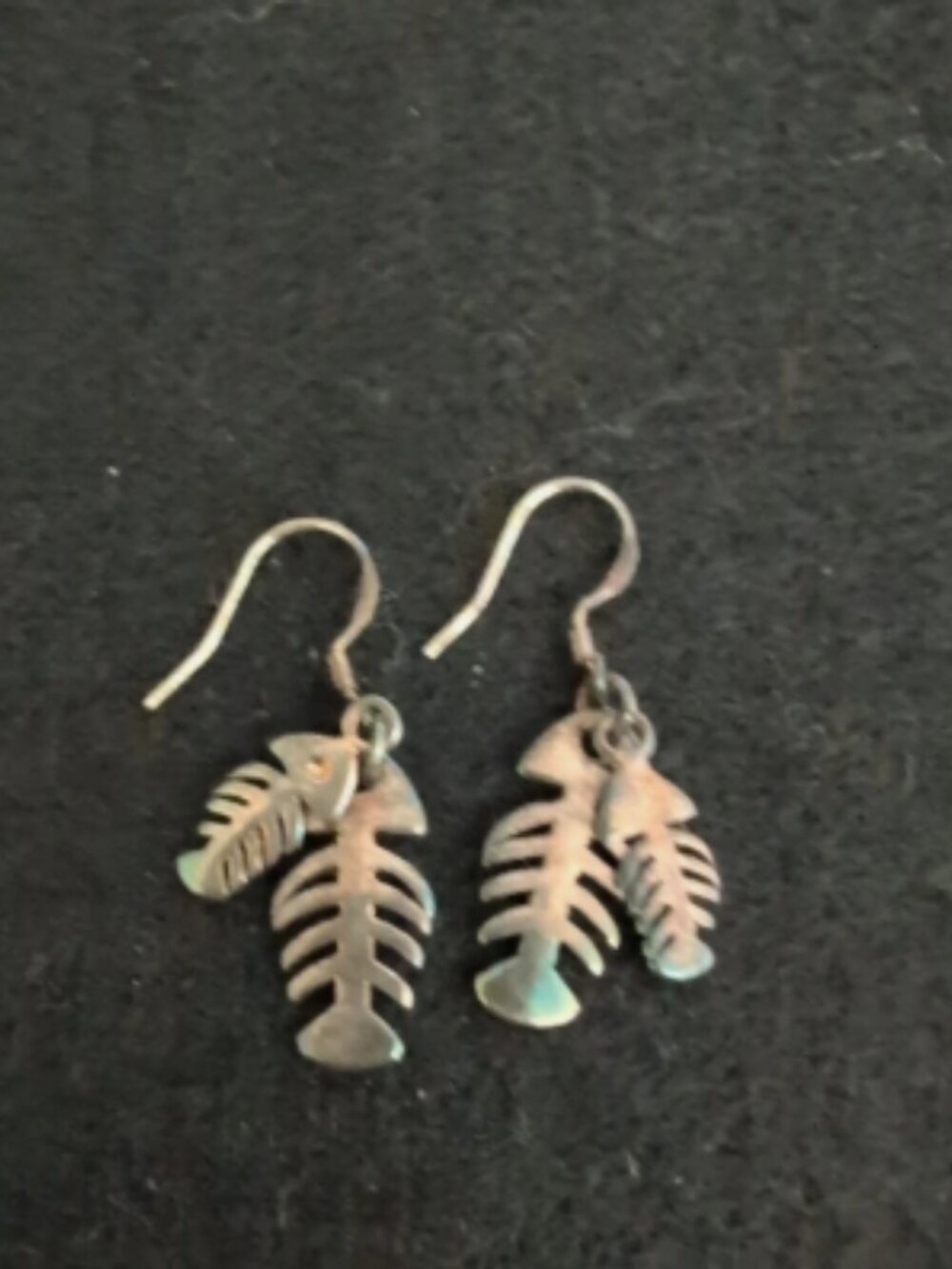 Fishbone Drop Earrings
